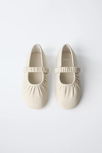 LEATHER BALLET FLATS