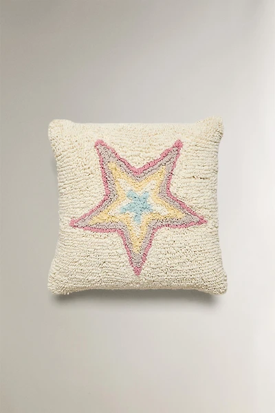 KIDS' STAR THROW PILLOW COVER