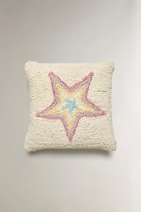 KIDS' STAR THROW PILLOW COVER
