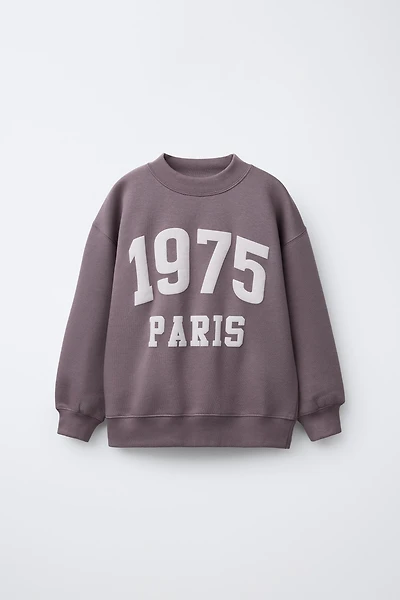 SWEAT À IMPRIMÉ INSCRIPTION