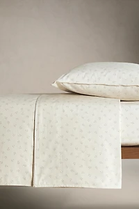CHILDREN'S COTTON FLAT SHEET WITH MINI FLOWERS