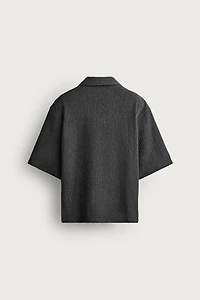 TEXTURED RELAXED FIT SHIRT