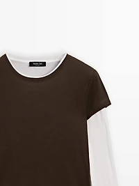 Long sleeve layered T-shirt