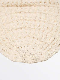 Openwork crochet hat