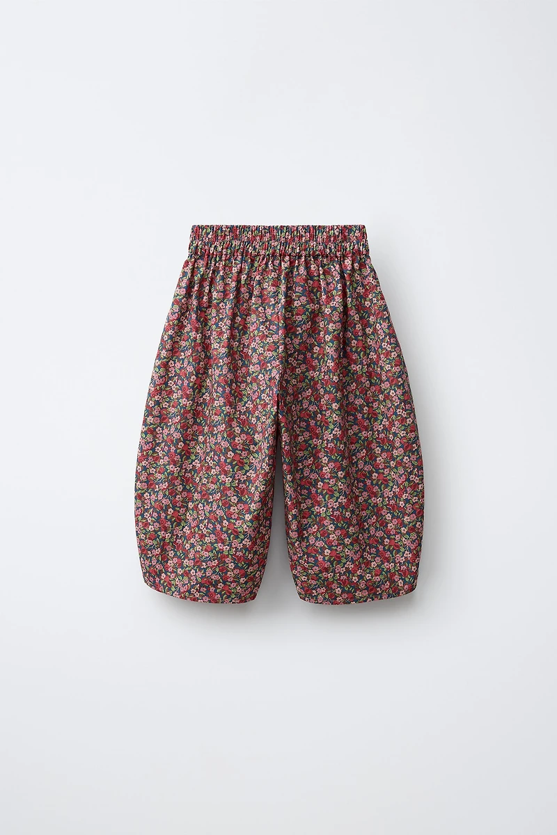 FLORAL PRINT BLOOMER PANTS MADE WITH LIBERTY FABRIC