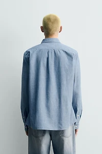 RELAXED FIT CHAMBRAY SHIRT