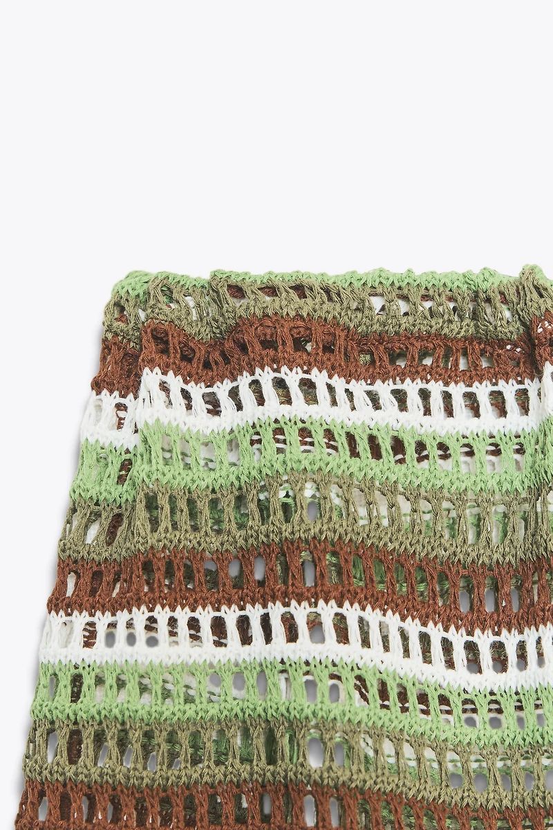 DRAWSTRING CROCHET SHORTS