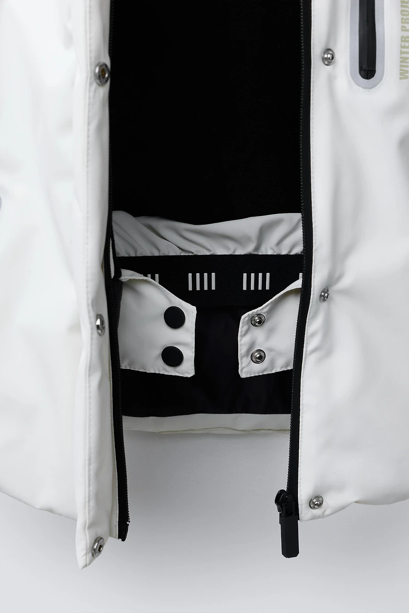 VESTE RÉSISTANTE À L'EAU ET COUPE-VENT COULEUR BLOCK