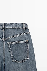 Mid-waist barrel fit jeans