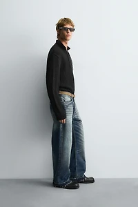 TEXTURED CORD KNIT POLO SHIRT