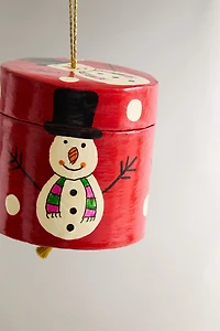 DÉCORATION SAPIN DE NOËL BOÎTE BONHOMME DE NEIGE