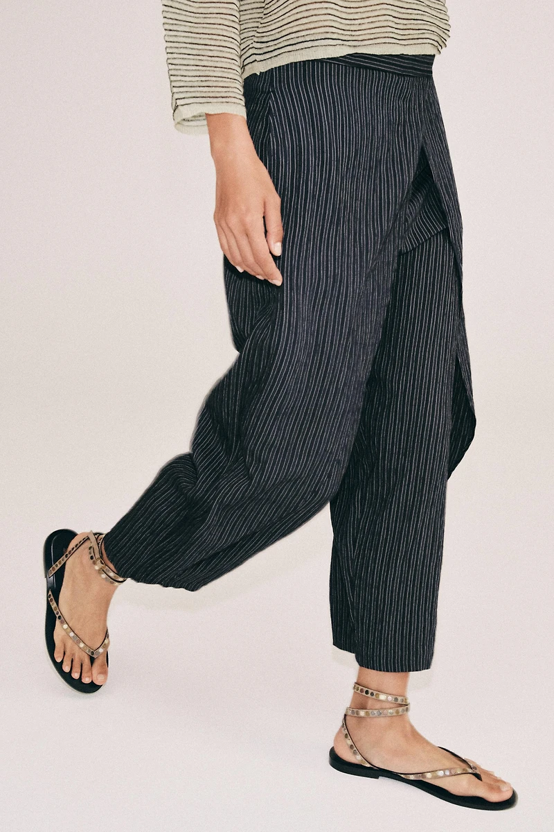 ZW COLLECTION STRIPED PAREO PANTS