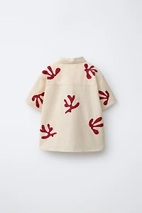 EMBROIDERED LINEN SHIRT
