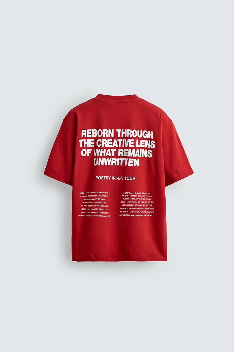 CONTRAST GRAPHIC T-SHIRT