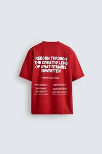 CONTRAST GRAPHIC T-SHIRT
