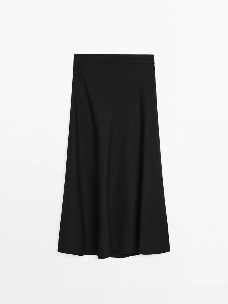 Long flared skirt