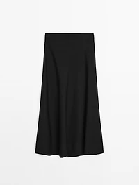 Long flared skirt