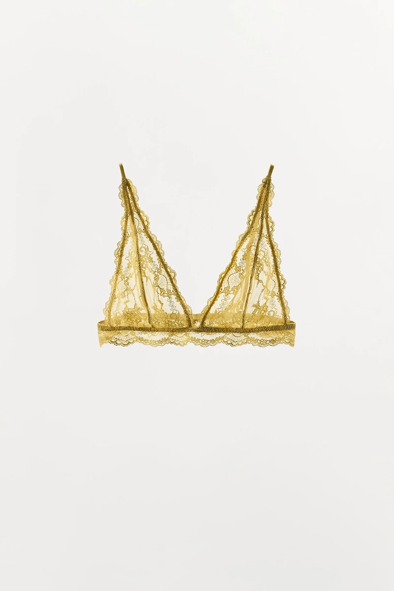 SOUTIEN-GORGE TRIANGLE EN DENTELLE