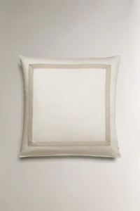 SATEEN PILLOWCASE WITH BORDER (300 THREAD COUNT)