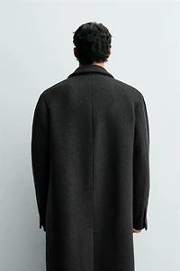 MANTEAU EN LAINE STRUCTURÉE BOUCLÉE