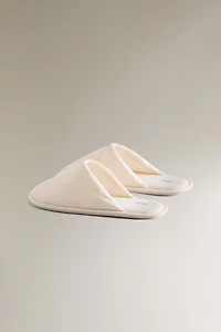 ASYMMETRIC TECHNICAL FABRIC SLIPPERS