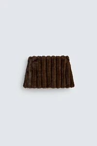 FAUX FUR MINI SKIRT HARRY LAMBERT FOR ZARA X DISNEY