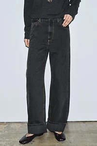 ZW COLLECTION MID-RISE BAGGY JEANS