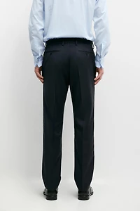 Striped wool blend suit trousers