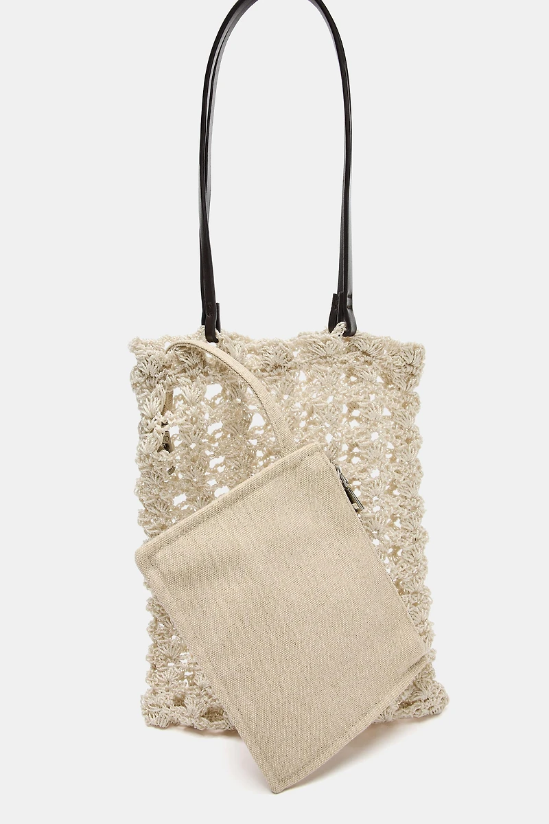 MINI SAC SHOPPER EN CROCHET