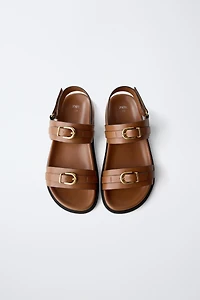 BUCKLED SANDALS