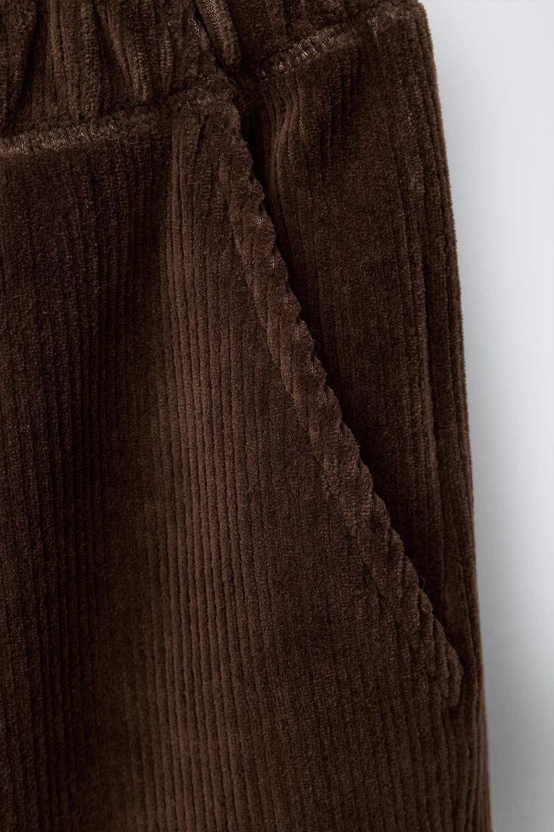 WIDE LEG CORDUROY PANTS