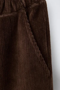 WIDE LEG CORDUROY PANTS