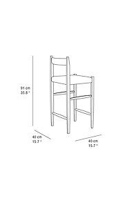 ASH BAR STOOL