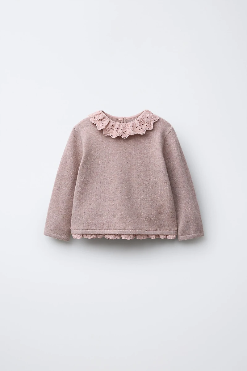 LACE KNIT SWEATER