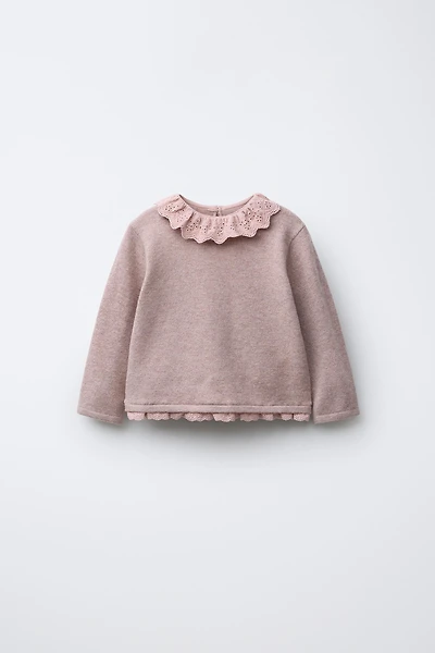 LACE KNIT SWEATER