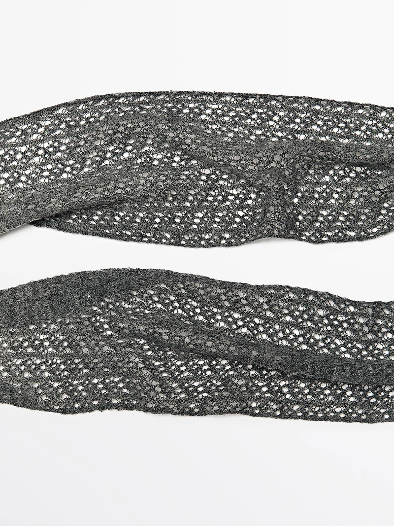 Foulard cravate en maille