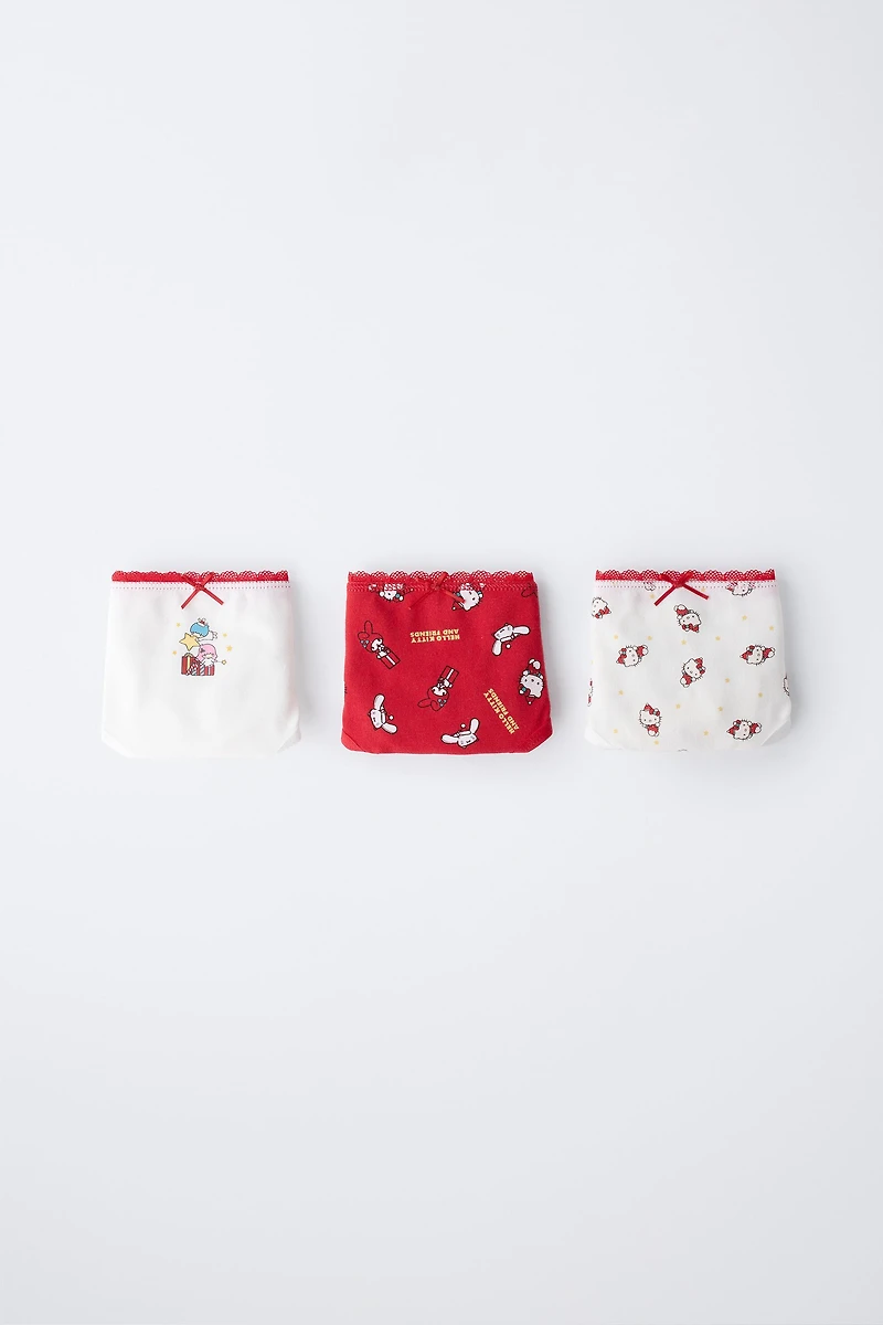 AGES 1-6 / THREE-PACK OF HELLO KITTY © SANRIO UNDERWEAR