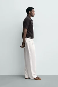 REGULAR FIT COTTON BLEND KNIT POLO