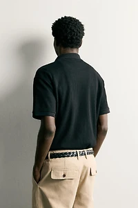 VERTICAL TEXTURED POLO