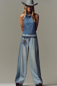 JEAN Z1975 WIDE LEG TAILLE HAUTE COMBINÉ