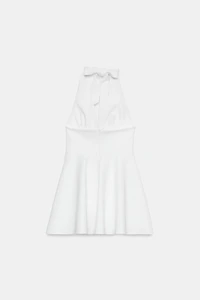 HALTER CAPE SKIRT DRESS