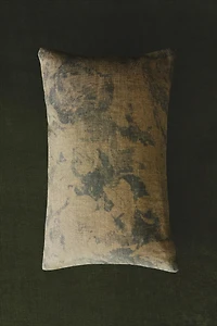 BRUSHED PRINT THROW PILLOW COVER