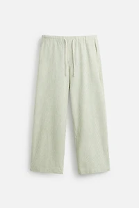 STRIPED BAGGY FIT PANTS