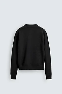 TEXTURED COTTON CARDIGAN