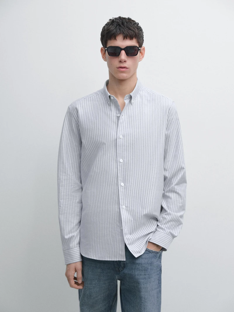 Regular fit double-stripe shirt