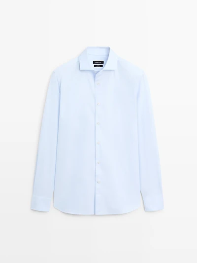 Slim fit 100% cotton shirt