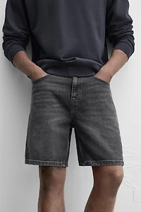REGULAR FIT DENIM SHORTS
