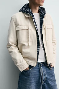 CROPPED FIT ZIP JACKET