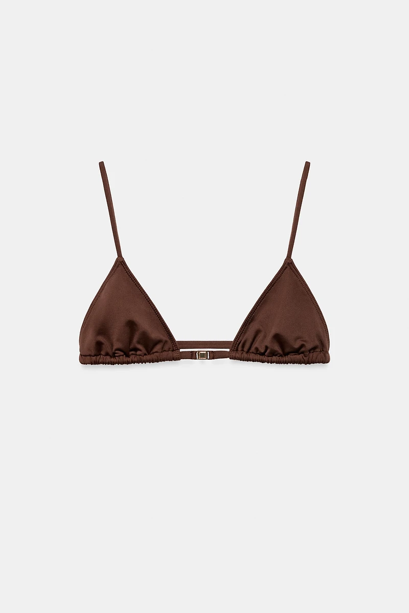 PLAIN CURTAIN BIKINI TOP