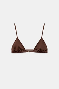 PLAIN CURTAIN BIKINI TOP